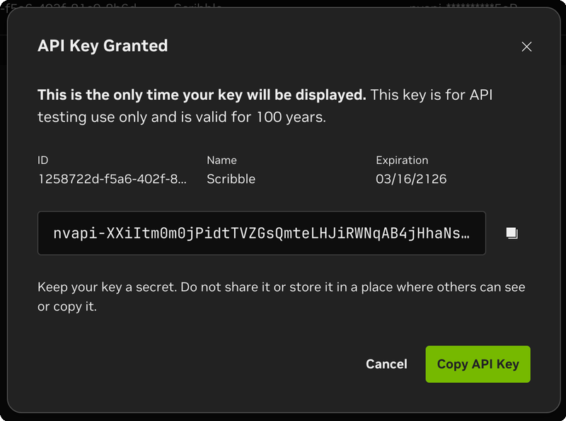 Scribble Settings — Riva API Key and Server URL input fields